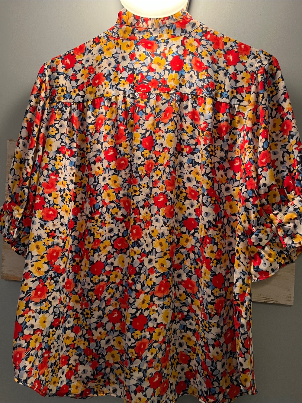Ann Taylor Ruffle Button Blouse - Picture 3 of 4